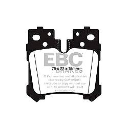 EBC Yellowstuff BremsbelägeHigh End Lösung für schnelle Straßenfahrzeuge - DP41812R