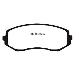 EBC Greenstuff Bremsbeläge 6000er SerieFür SUV und 4&4 Fahrzeuge - DP61818