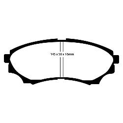 EBC Yellowstuff BremsbelägeHigh End Lösung für schnelle Straßenfahrzeuge - DP41921R