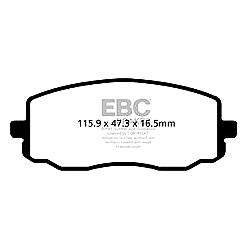 EBC Greenstuff BremsbelägeAramid Bremsbelag für mehr Bremskraft - DP22050