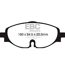 EBC Yellowstuff BremsbelägeHigh End Lösung für schnelle Straßenfahrzeuge - DP42150R