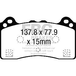EBC Yellowstuff BremsbelägeHigh End Lösung für schnelle Straßenfahrzeuge - DP42274R