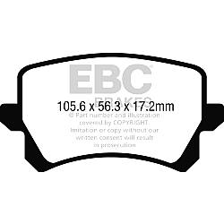 EBC Bluestuff NDX EBC RennbremsbelägeFür Rennen und Langstreckenrennen - DP52278NDX