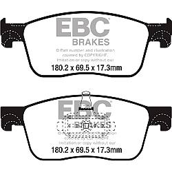 EBC Blackstuff Bremsbelägeoptimierter Austauschbremsbelag - DPX2308
