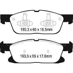 EBC Yellowstuff BremsbelägeHigh End Lösung für schnelle Straßenfahrzeuge - DP43046R