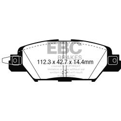 EBC Yellowstuff BremsbelägeHigh End Lösung für schnelle Straßenfahrzeuge - DP43071R