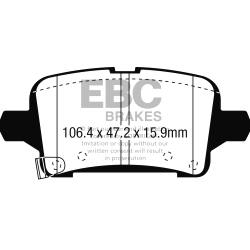 EBC Blackstuff Bremsbelägeoptimierter Austauschbremsbelag - DPX3074