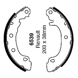 EBC Premium Bremsbacken - 6539
