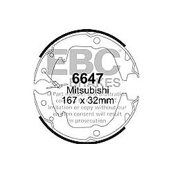 EBC Premium Handbremsbacken - 6647