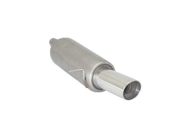 Renault Clio Mk3 2005>>2012 Endschalldämpfer inox mit ER 90 mm rund Sport Line, für 1.2TCE (74kW) 2007>>