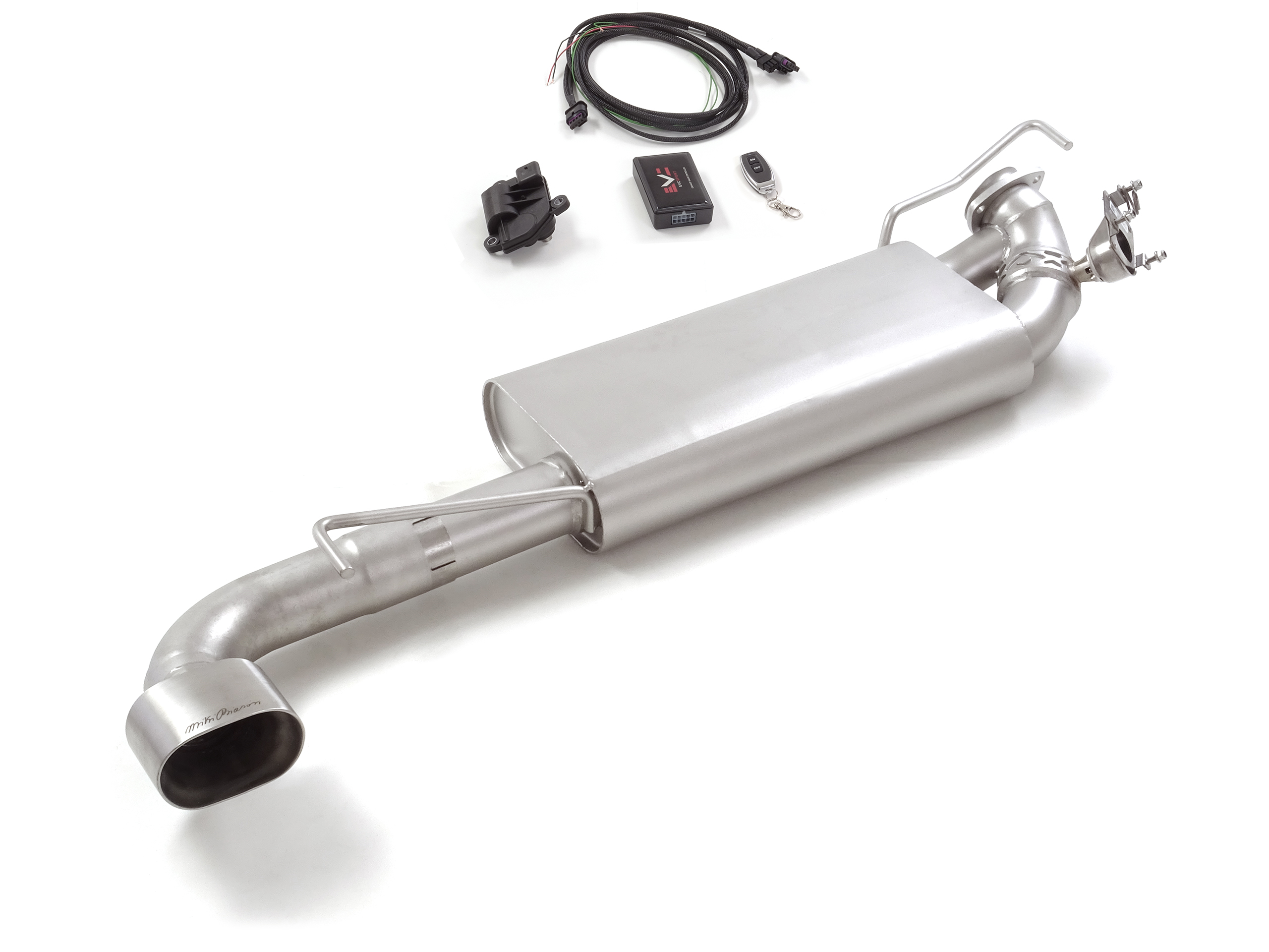 Lancia Delta Endschalldämpfer inox mit ER 120x70 mm oval signiert Miky Biasion, für 2.0 Turbo 16V Integrale Evoluzione (151 / 154kW) EVO1 ø70mm 1991>>
