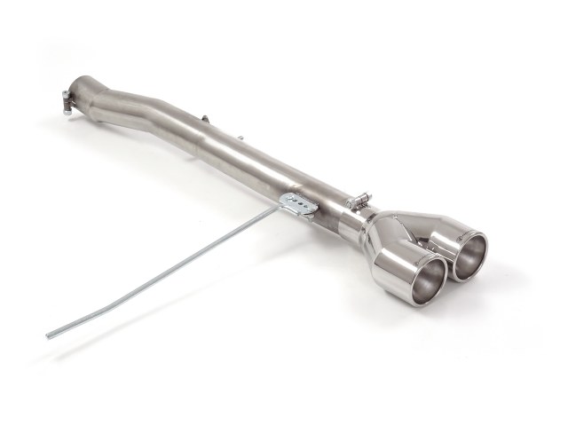 passt für Mini F56 2014>> Endrohre Gruppe N inox mit ER 2x102 mm rund, für Cooper S 2.0 (141kW) 2014>>07/2018