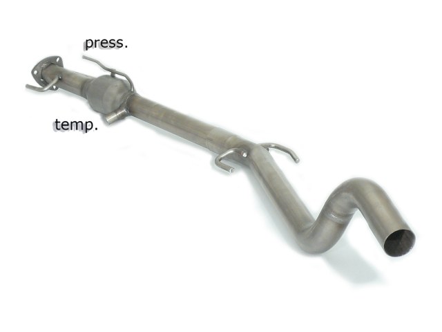 Opel Astra H 2004>>2010 Katalysator Gruppe N zum 2. Kat-Ersatz + Partikelfilter-Ersatzrohr Gruppe N inox   , für GTC 1.9CDti (88/110kW) 04/2005>>