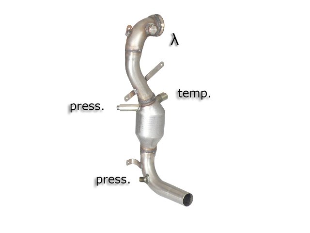 Fiat Grande Punto + Punto Evo (typ199) 2005>>2012 Katalysator Gruppe N + Partikelfilter-Ersatzrohr Gruppe N inox (Euro5), für 1.3 Multijet 16V (55 / 70kW) DPF 2010>>