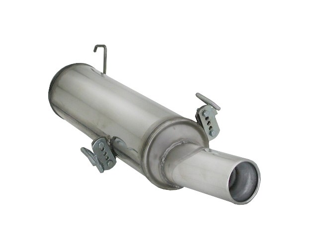 Peugeot 306 Endschalldämpfer inox mit ER 90 mm rund, für 1.4 (55kW) - 1.6 (65kW) - 1.8 (74kW) 1993>>