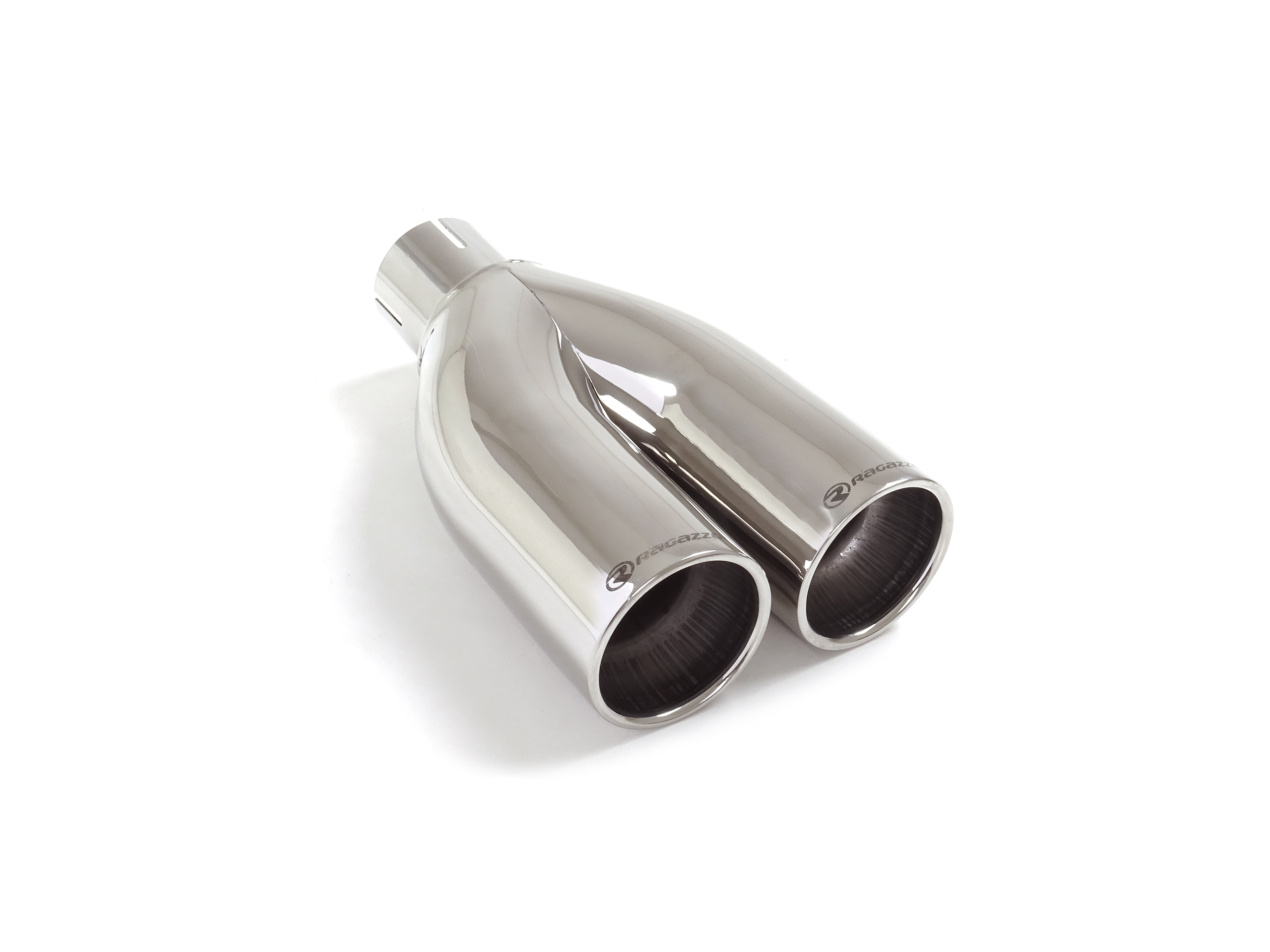 Universal Endrohre Endrohre 2x70 mm rund inox, für RO.2x70