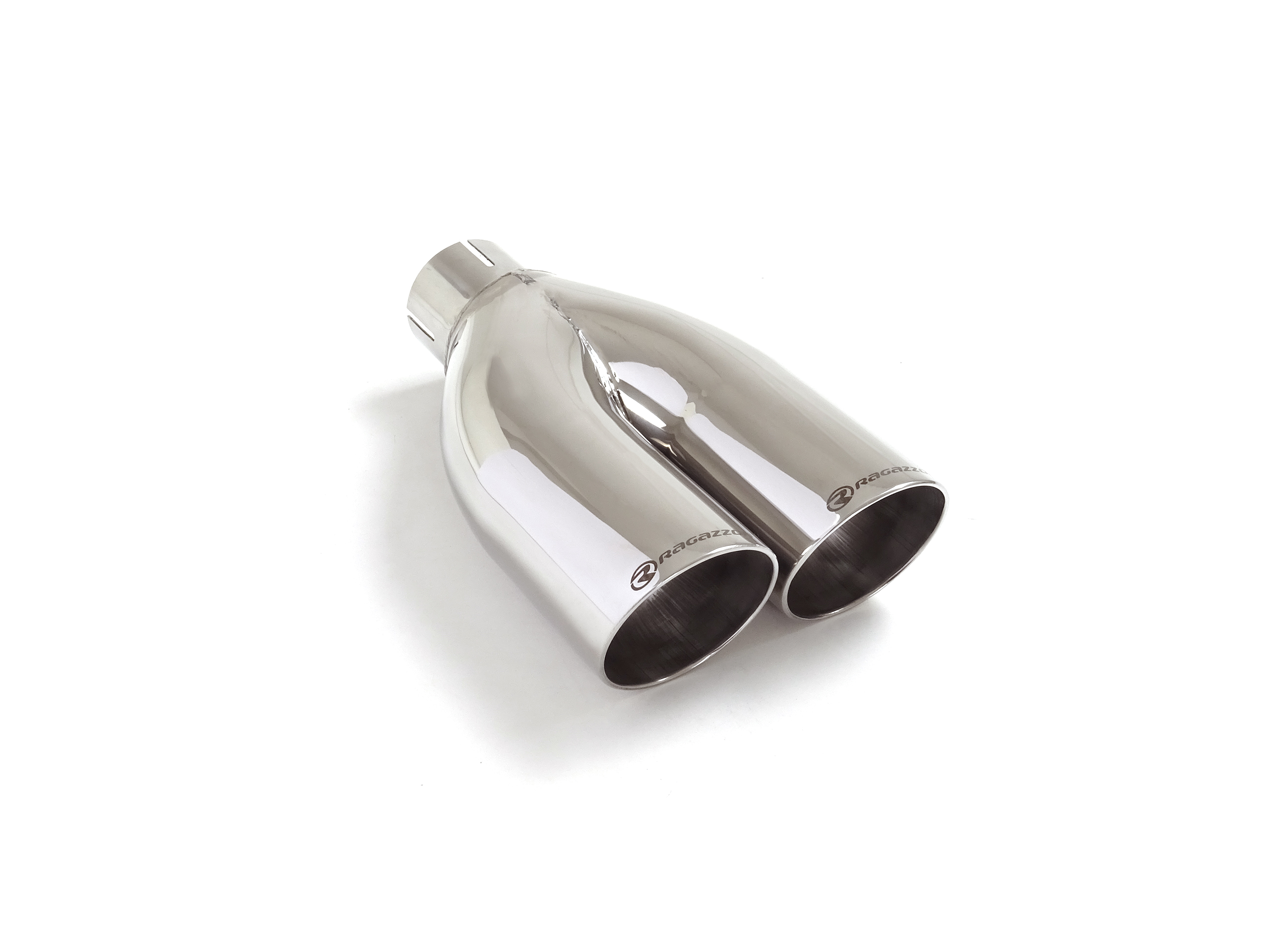 Universal Endrohre Endrohre 2x70 mm rund Sport Line inox, für RO.2x70
