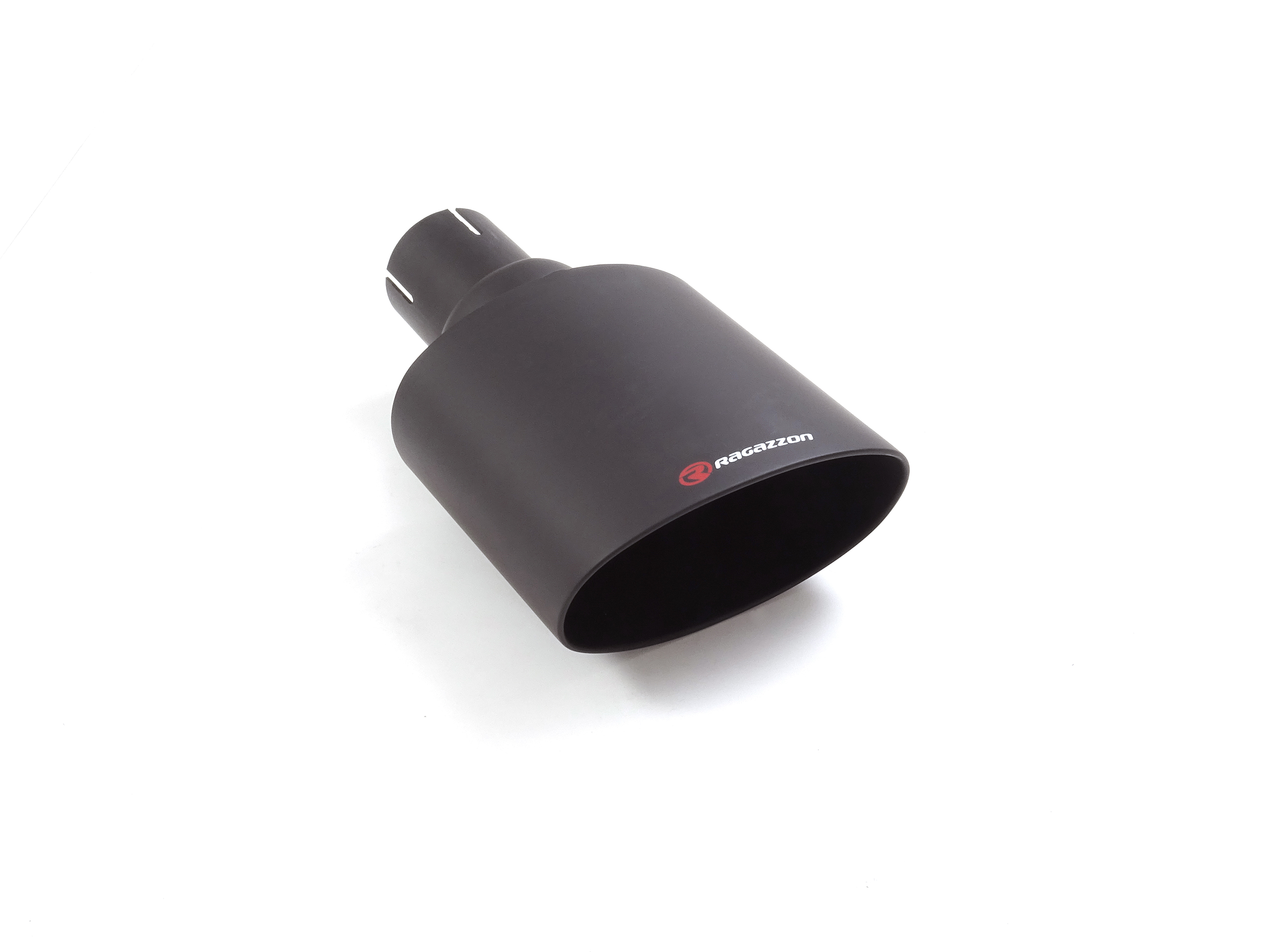 Universal Endrohre Endrohr 135x90 mm oval Sport Line Black inox, für OV.135x90