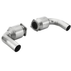 Porsche 911 Turbo/Turbo S (997 FL) 2010 Link pipe set (100 cpsi cats, Titanium) #L-PO997TFLS-100