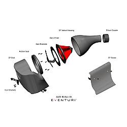 Eventuri Carbon/Kevlar Ansaugsystem für Audi B9 S4/S5 - rot - 2991