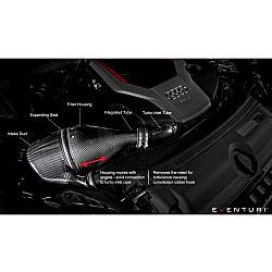 Eventuri Carbon/Kevlar Ansaugsystem für Audi B9 S4/S5 - rot - 2991