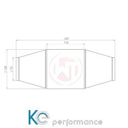 Wagnertuning Rennsport-Katalysator 100CPSI mit EU6 Beschichtung - 009001013-100CPSI