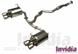 SBCB14010Q4 WRX STI Typ V1 2014- Invidia Edelstahl Sportauspuff Q300 ab Kat polierte Endrohre