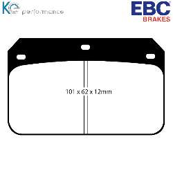 EBC Rennbremsbeläge RP1High End EBC Rennbremsbeläge - DP8001RP1