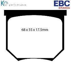 EBC Yellowstuff BremsbelägeHigh End Lösung für schnelle Straßenfahrzeuge - DP4034R