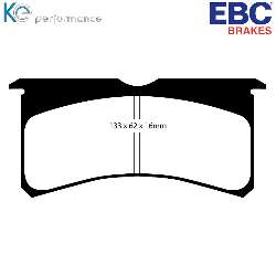 EBC Bluestuff NDX EBC RennbremsbelägeFür Rennen und Langstreckenrennen - DP5037/2NDX