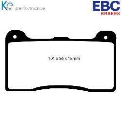 EBC Bluestuff NDX EBC RennbremsbelägeFür Rennen und Langstreckenrennen - DP5039NDX