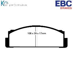 EBC Blackstuff Bremsbelägeoptimierter Austauschbremsbelag - DP116