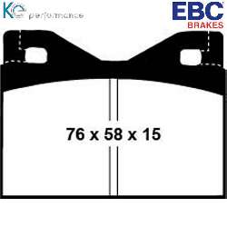 EBC Yellowstuff BremsbelägeHigh End Lösung für schnelle Straßenfahrzeuge - DP4126R