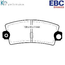 EBC Greenstuff BremsbelägeAramid Bremsbelag für mehr Bremskraft - DP2189