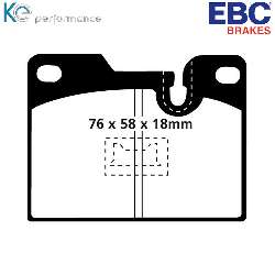 EBC Greenstuff BremsbelägeAramid Bremsbelag für mehr Bremskraft - DP2346