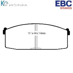 EBC Blackstuff Bremsbelägeoptimierter Austauschbremsbelag - DP365
