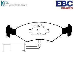 EBC Blackstuff Bremsbelägeoptimierter Austauschbremsbelag - DP389