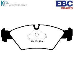 EBC Yellowstuff BremsbelägeHigh End Lösung für schnelle Straßenfahrzeuge - DP4414R