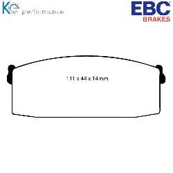 EBC Blackstuff Bremsbelägeoptimierter Austauschbremsbelag - DP418
