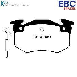 EBC Blackstuff Bremsbelägeoptimierter Austauschbremsbelag - DP458