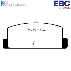 EBC Blackstuff Bremsbelägeoptimierter Austauschbremsbelag - DP466