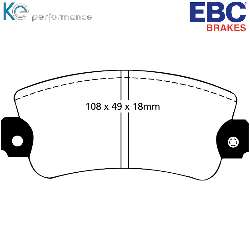 EBC Blackstuff Bremsbelägeoptimierter Austauschbremsbelag - DP485