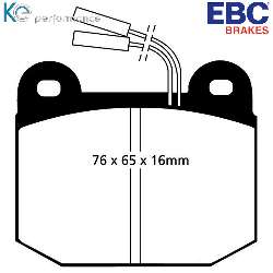 EBC Blackstuff Bremsbelägeoptimierter Austauschbremsbelag - DP578