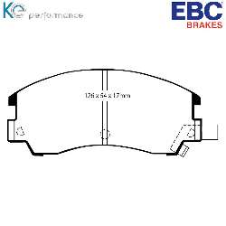 EBC Blackstuff Bremsbelägeoptimierter Austauschbremsbelag - DP582