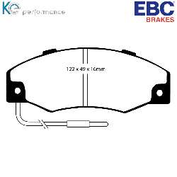 EBC Blackstuff Bremsbelägeoptimierter Austauschbremsbelag - DP604