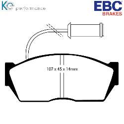 EBC Blackstuff Bremsbelägeoptimierter Austauschbremsbelag - DP606
