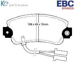 EBC Blackstuff Bremsbelägeoptimierter Austauschbremsbelag - DP653