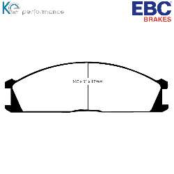 EBC Blackstuff Bremsbelägeoptimierter Austauschbremsbelag - DP691
