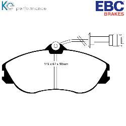 EBC Blackstuff Bremsbelägeoptimierter Austauschbremsbelag - DP711