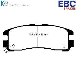 EBC Yellowstuff BremsbelägeHigh End Lösung für schnelle Straßenfahrzeuge - DP4738R